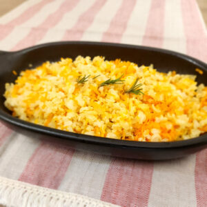 Arroz integral com cenoura
