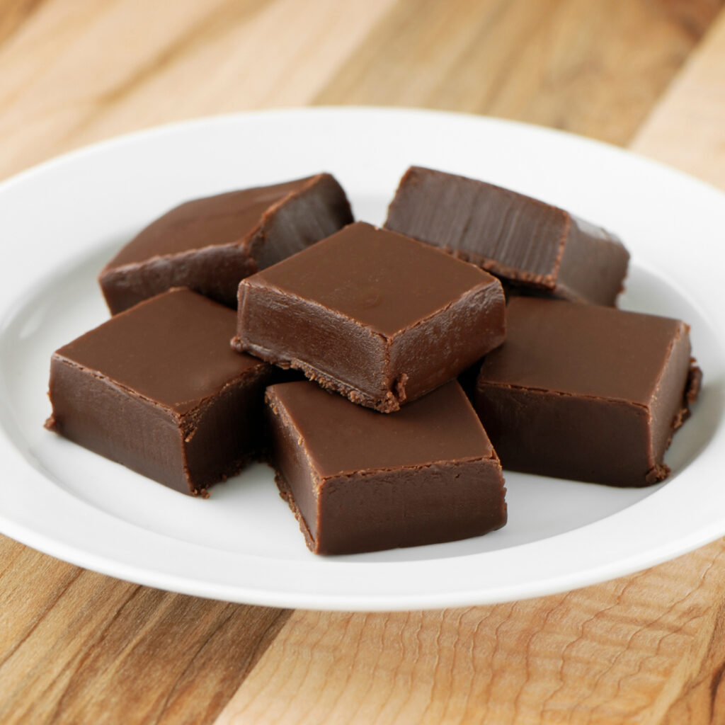 Fudge de chocolate amargo