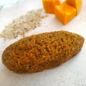 Quibe de abóbora com quinoa