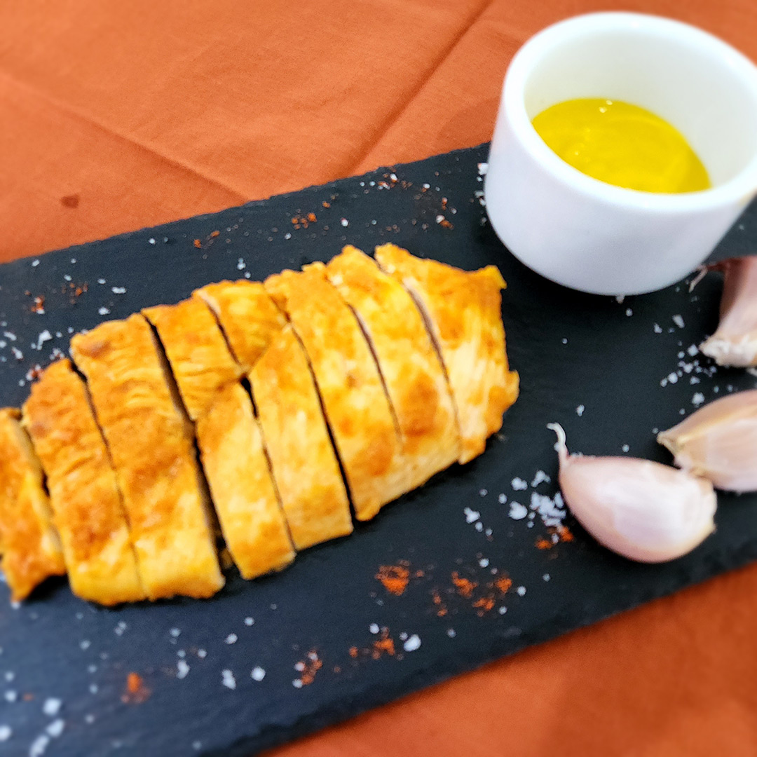 Tiras de frango grelhado