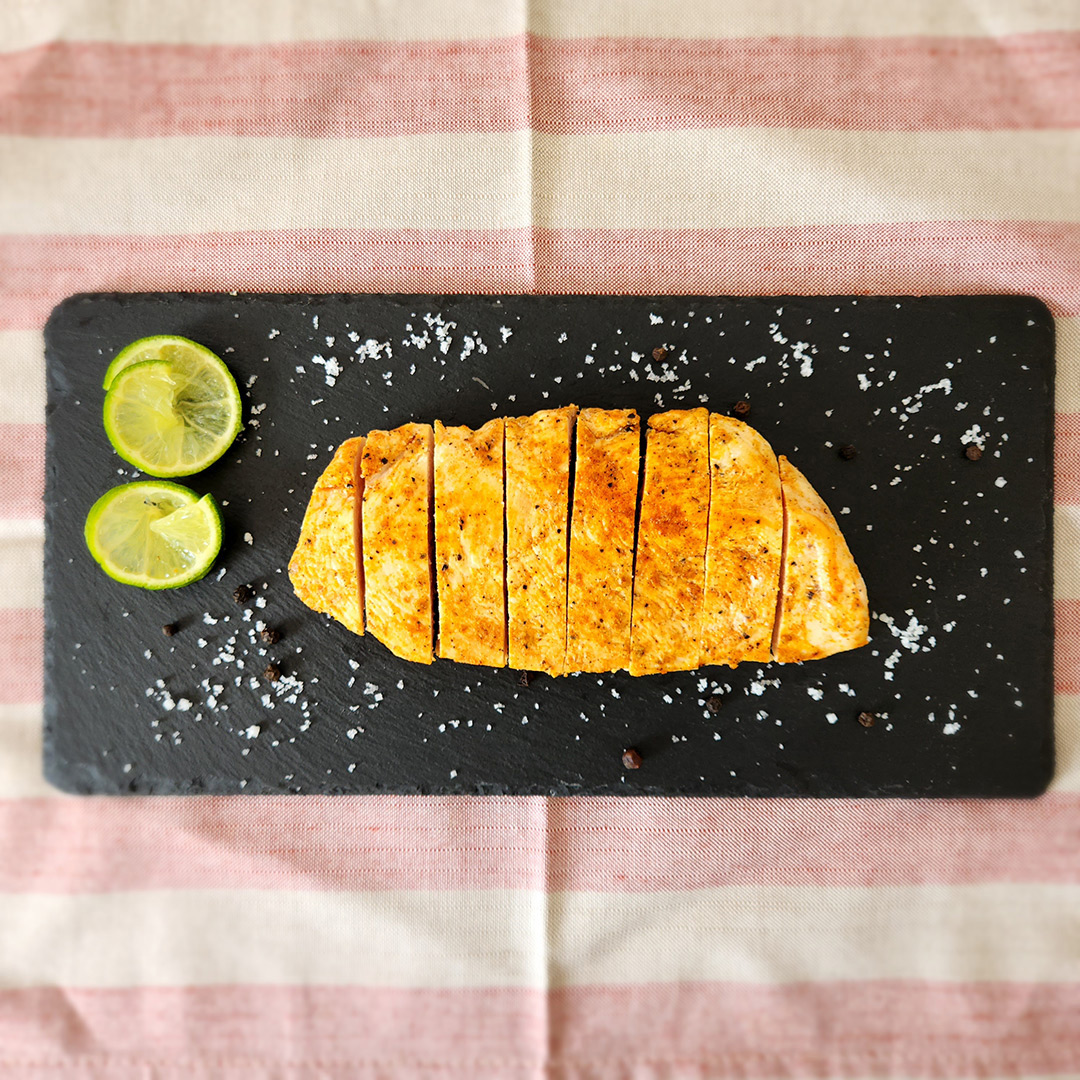 Tiras de filé de peito de frango com lemon pepper