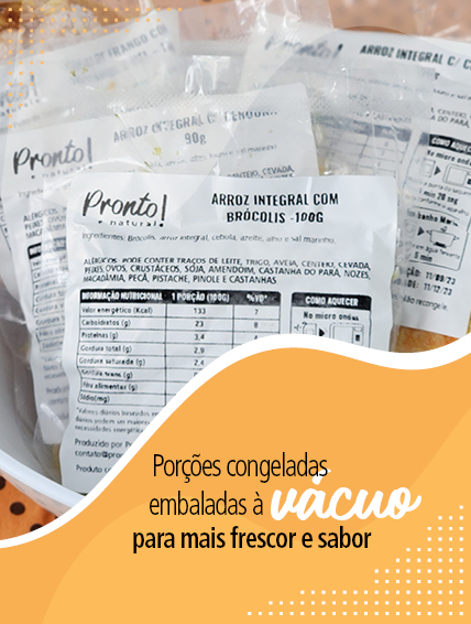 Banner comida congelada embalada a vacuo mobile